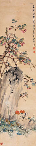 郑集宾（1890-1965） 花卉 纸本立轴