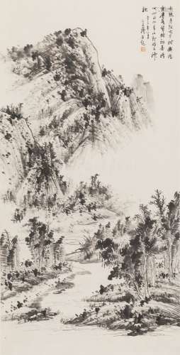 刘延涛（1908～2001） 山水 纸本 立轴 1963年作