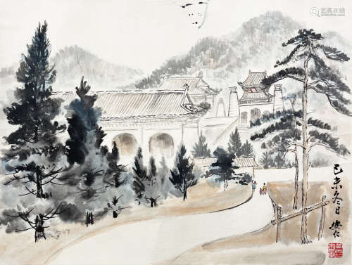 黄安仁（1924～2018） 山水 纸本 镜片