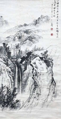 刘延涛（1908～2001） 山水 纸本 立轴