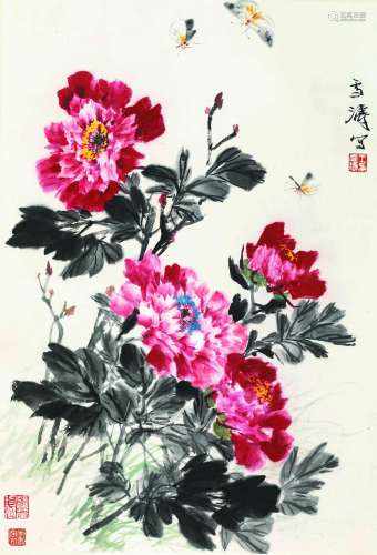 1903～1982 王雪涛 蝶恋花 纸本 立轴