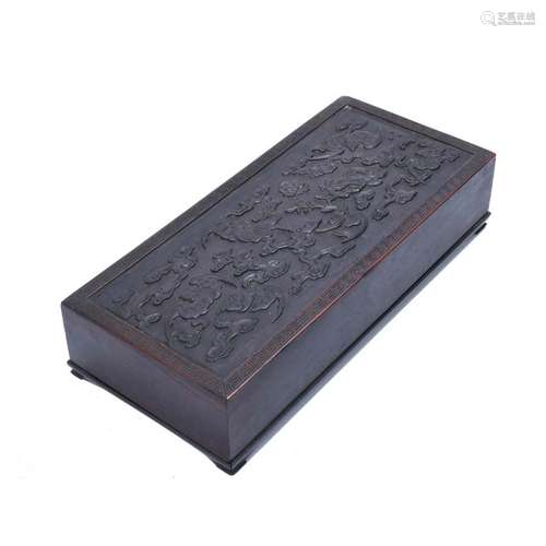 CHINESE BOX, QING DYNASTY (1636-1912), PROBABLY QIANLONG PER...