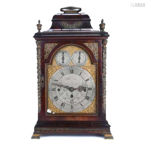 WILLIAM VALE. ENGLISH BRACKET TABLE CLOCK, CIRCA 1900.