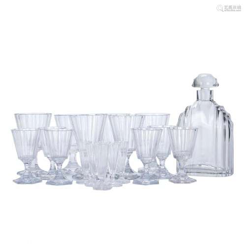 FRENCH ART DECO GLASSWARE, SECOND THIRD OF THE 20TH CENTURY.