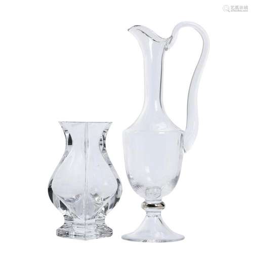 FRENCH SÈVRES-STYLE JUG AND FLOWER VASE, 1940'S-1970&#x...