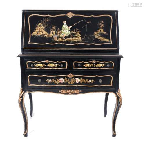 SMALL ORIENTAL STYLE WRITING DESK, THIRD QUARTER OF THE 20TH...