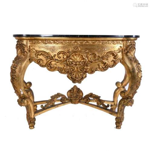 LOUIS XV STYLE CONSOLE, MID 20TH CENTURY.