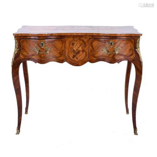 FRENCH NAPOLEON III WRITING DESK, LOUIS XV STYLE, SECOND HAL...