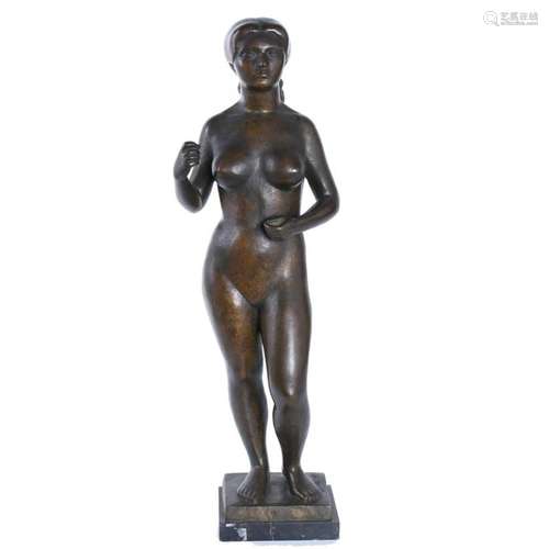 JOSEP GRANYER Y GIRALT (1899-1983) "FEMALE NUDE STANDIN...