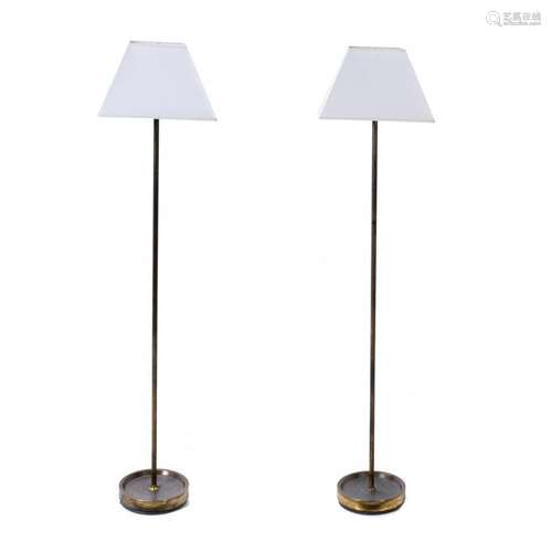 METALARTE. PAIR OF SPANISH FLOOR LAMPS, 1960'S.