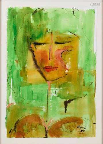 PILAR BAMBA (20TH CENTURY). "GREEN", 2002.