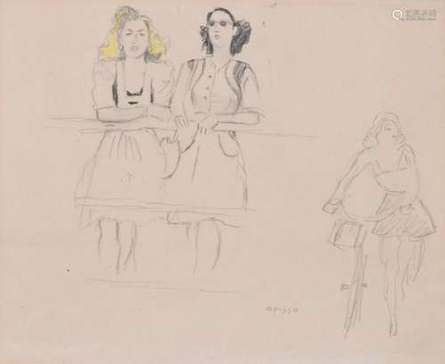 RICARD OPISSO (1880-1966). "GIRLS".