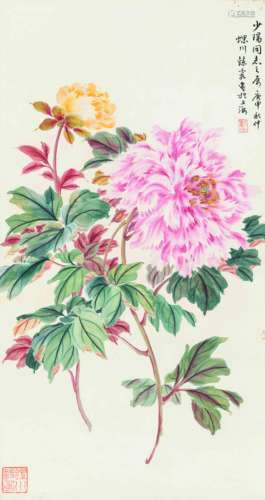 1908～2000 周炼霞 花卉 纸本 立轴