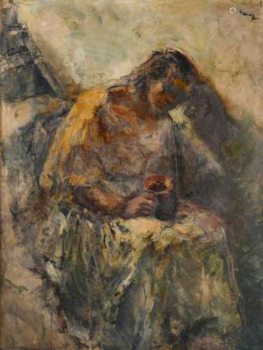 GUMERSINDO SÁINZ DE MORALES (1900-1976). "GYPSY WOMAN&q...