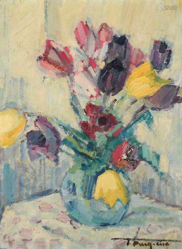 TERESA PUIG CISA (1917). "FLOWERS VASE".