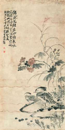 1686～1762 李鱓 洗砚池边 纸本 立轴