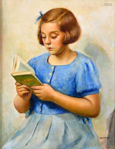 FRANCISCO DOMINGO SEGURA (1893-1974). "LITTLE GIRL IN B...