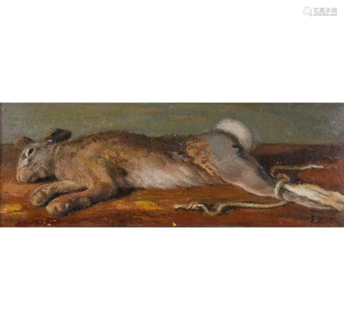 ENRIC PORTA (1901-1993). "STILL LIFE WITH A HARE".