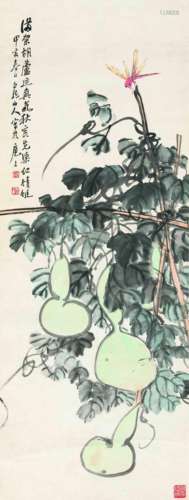 1867～1938 王一亭 葫芦 纸本 立轴