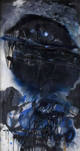 ANTONI CLAVÉ (1913-2005). "GUERRIER À L'OEIL BLEU&...