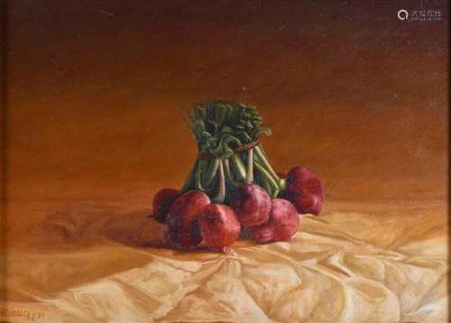 VIRGILIO CIANCI (20TH-21ST CENTURY). "STILL LIFE WITH R...