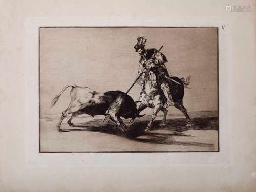 Francisco Goya, El chid campeador lanceando otro toro Goya F...