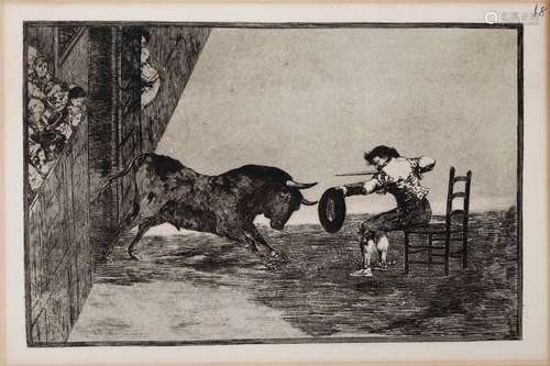 Francisco Goya, Temeridad de Martincho en la Plaza de Zarago...