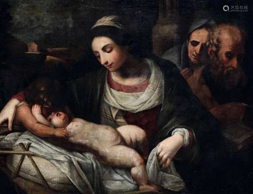 Sacra Famiglia con San Giovannino Scuola del XVII secolo