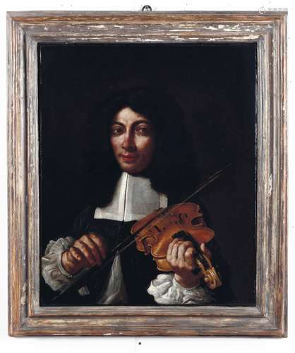 Ritratto di giovane violinista Scuola del XVII secolo