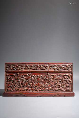 Qing Dynasty Huanghuali Wooden Relief 