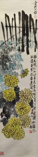 Ink Painting Of Chrysanthemum - Qi Baishi, China
