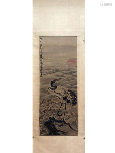Ink Painting Of Crane - Gao Qipei, China