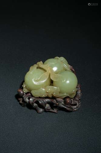 Qing Dynasty Yellow Jade 