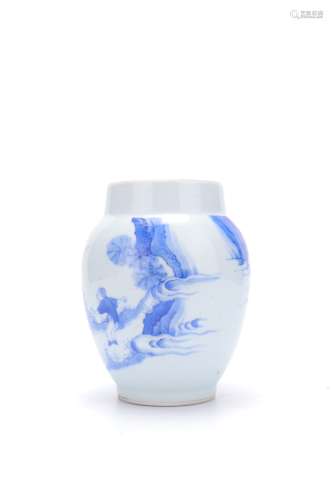 Ming Dynasty Chongzhen Period Blue And White Porcelain 