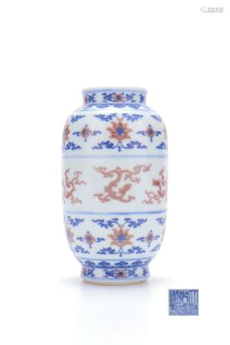 Qianlong Period Blue And White Porcelain Underglazed 