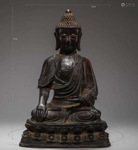 Ming Dynasty - Bronze Buddha Statue