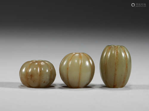 Qing Dynasty - Hetian Jade Beads