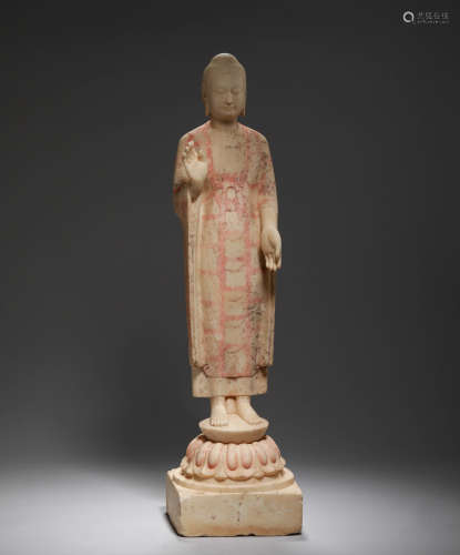 Northern Wei Dynasty -White marble Buddha Statue