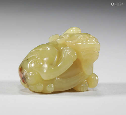 Qing Dynasty - Hetian Jade Beast