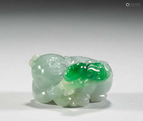 Qing Dynasty - Emerald Figures