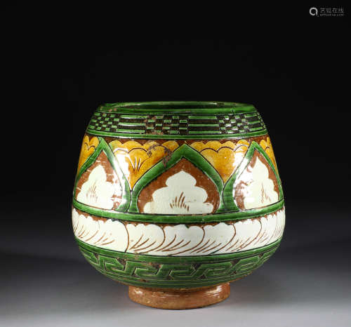 Song Dynasty - Cizhou Kiln Three Colored Bowls