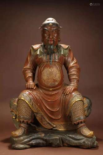 Ming Dynasty - The wooden Statue of Guan Gong
