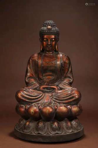 Ming Dynasty -  Metal Spraying Buddha
