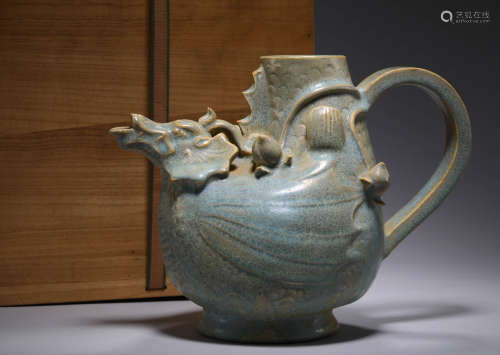 Song Dynasty - Celadon Capricorn Pot