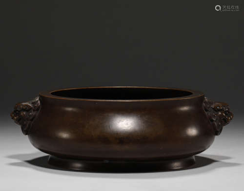 Qing Dynasty - Copper-Padding Incense Burner