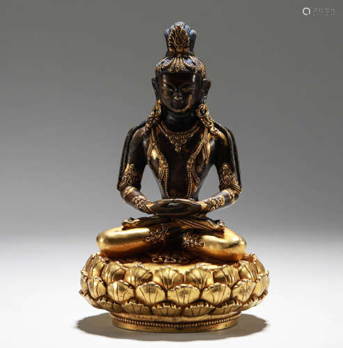 Qing Dynasty - Gilt Bronze Guanyin