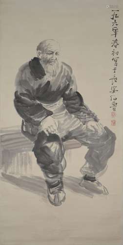 Shi Lu - Characters - Paper Hanging Scroll