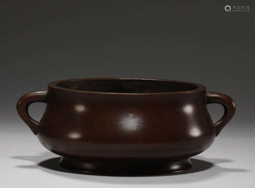 Qing Dynasty - Copper Incense Burner