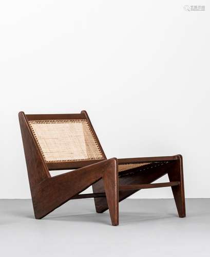 Pierre JEANNERET (1896-1967) Kangourou ‘Z’-shape Chair.