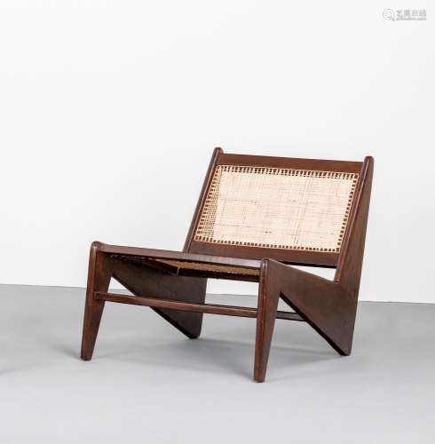 Pierre JEANNERET (1896-1967) Kangourou ‘Z’-shape Chair.